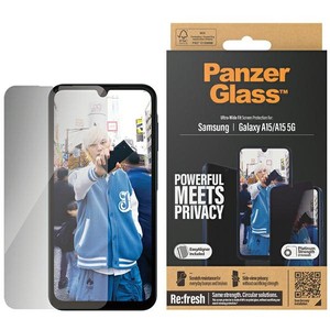PanzerGlass Ultra-Wide Fit Sam A15 / A15 5G Privacy Screen Protection Easy Aligner Included P7349