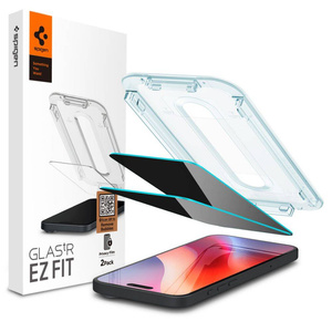 SZKŁO PRYWATYZUJĄCE SPIGEN GLAS.TR ”EZ FIT” 2-PACK IPHONE 16 PRO, 17, 17 Pro PRIVACY