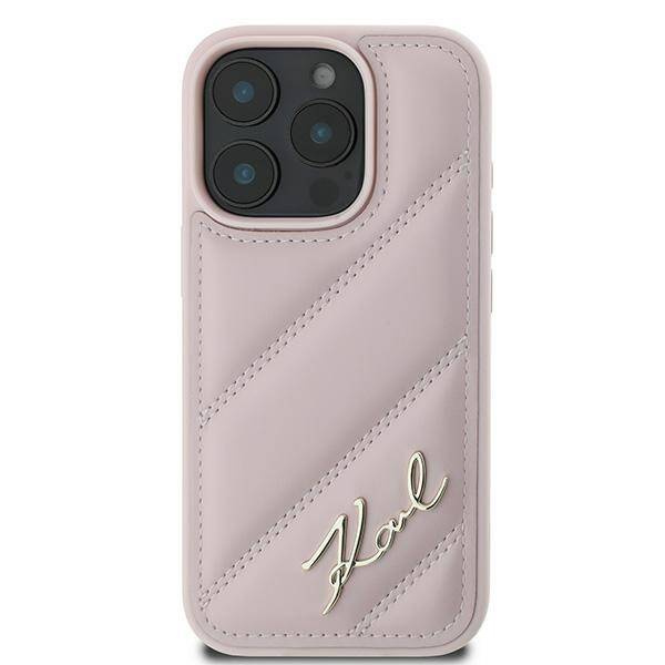Etui Karl Lagerfeld iPhone 16 Pro Max 6.9" różowy/pink hardcase Quilted Signature