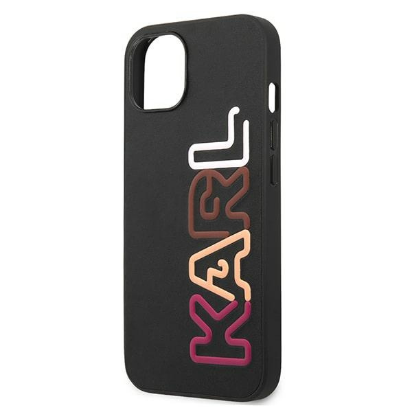 Etui KARL LAGERFELD Apple iPhone 13 Multipink Brand Czarny Hardcase