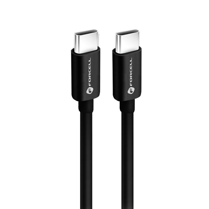 Kabel USB C do USB C Forcell F-Energy QC4.0 PD 3A 60W 1,5 m C338 czarny