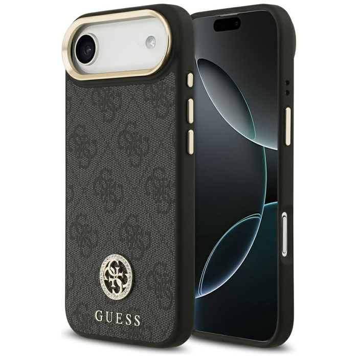 Etui Guess 4G Strass Logo MagSafe do     iPhone Air czarny