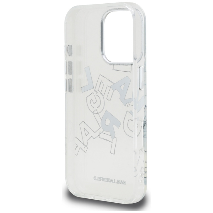 Etui Karl Lagerfeld IML Sketched Graphic do iPhone 16 Pro przezroczysty
