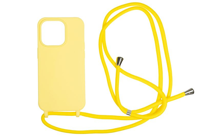 Mobile Origin Lanyard Case, yellow - iPhone 14 Pro