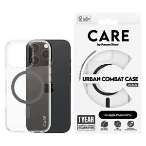 Etui CARE by PanzerGlass Flagship Case iPhone 16 Pro 6.3"" czarny/black MagSafe 1346