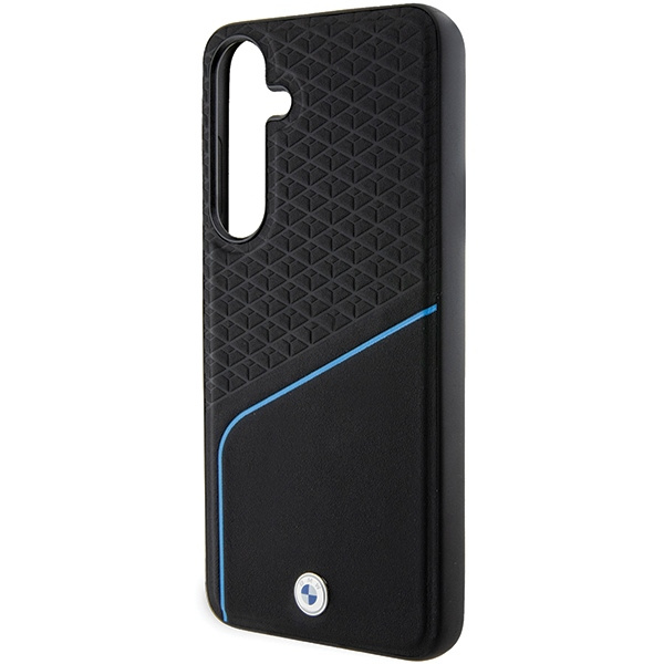 Etui BMW BMHMS24M23RDCLK Samsung Galaxy S24+ S926 czarny/black hardcase Signature Leather Textured & Line MagSafe Case