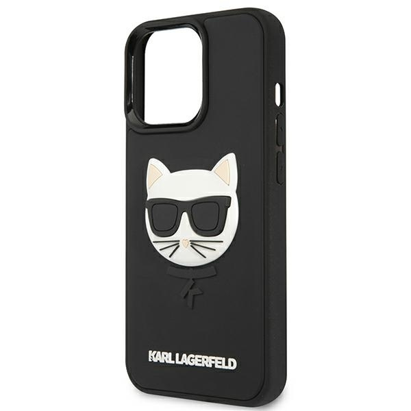 Etui KARL LAGERFELD Apple iPhone 13 Pro Max 3D Rubber Choupette Czarny Hardcase