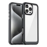 Etui Outer Space Case z żelową ramką do iPhone 16 Pro - czarne