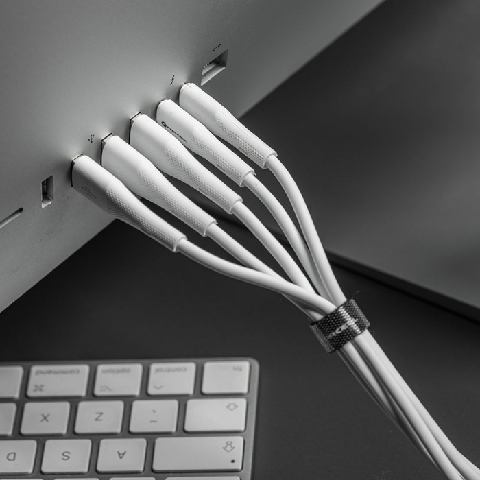 Kabel USB C do USB C Forcell F-Energy QC4.0 PD 3A 60W Silicone 1 m C344 biały