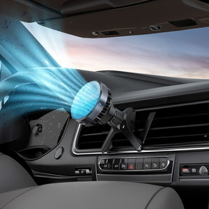 Uchwyt na telefon do samochodu magnetyczny zgodny z MagSafe Forcell F-Grip Cool Mag z technologią chłodzenia Cold Protect Qi2 15W do szyby / deski / kratki czarny