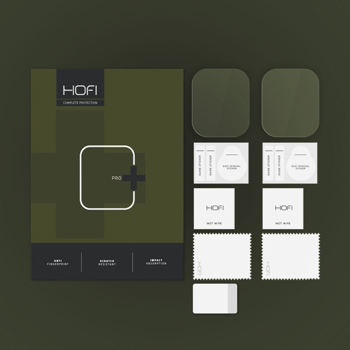 FOLIA HYDROŻELOWA HOFI HYDROFLEX PRO+ 2-PACK APPLE WATCH 10 (46 MM) CLEAR