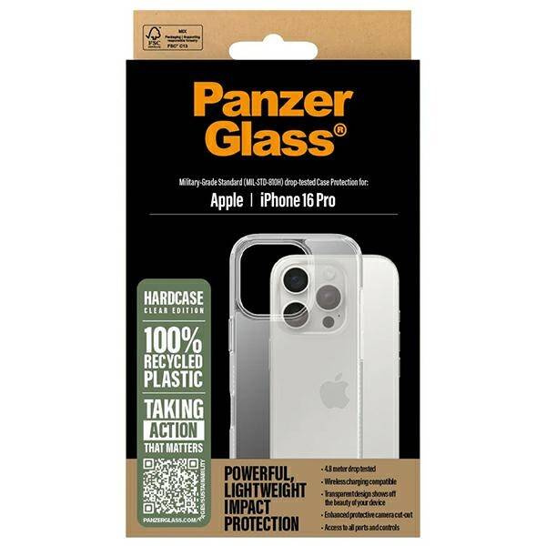Etui PanzerGlass HardCase iPhone 16 Pro 6.3" przezroczysty/transparent 1288