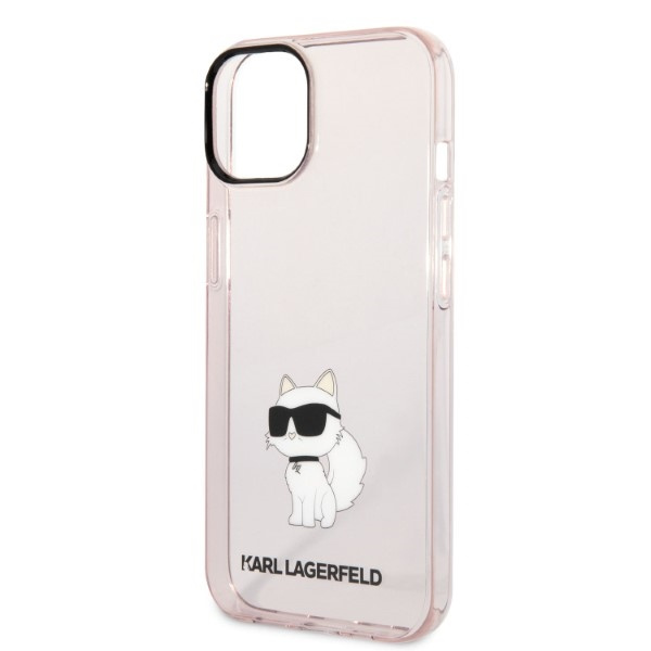Etui KARL LAGERFELD Apple iPhone 14 Plus Ikonik Choupette Różowy Hardcase