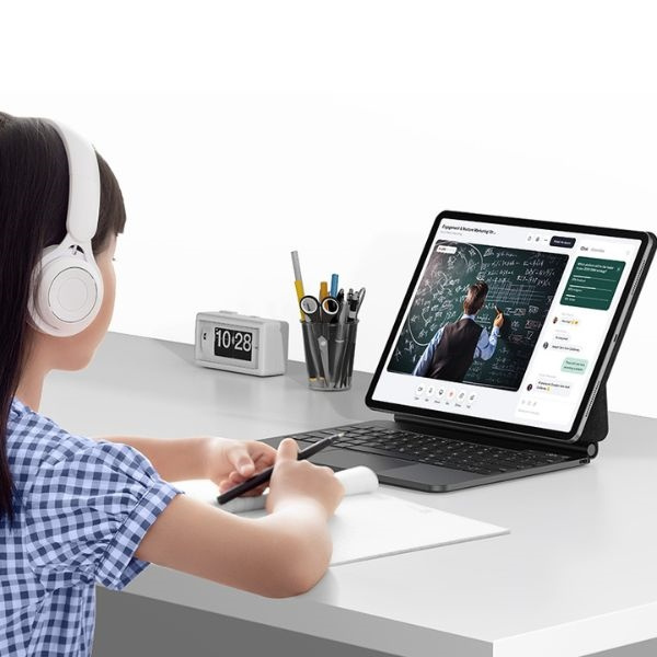 USAMS Etui ochronne z klawiaturą iPad Pro 12,9" czarny/black Miaoke Series IPP12MG01 (US-BH876)