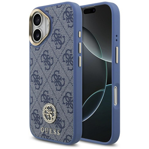 Etui Guess 4G Strass Logo MagSafe do     iPhone 17 niebieski