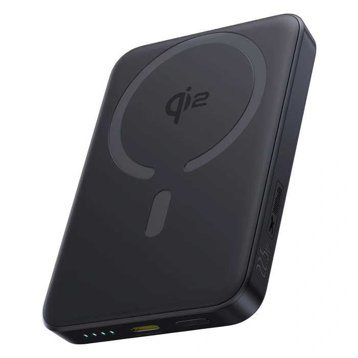 Powerbank Baseus EnerFill FM12 10000mAh 22,5W Qi2 kompatybilny z MagSafe z kablem Baseus Simple USB-C 20V/3A 30cm - czarny