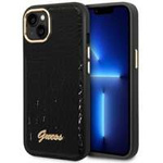 Etui GUESS Apple iPhone 14 Plus Croco Collection Czarny Hardcase
