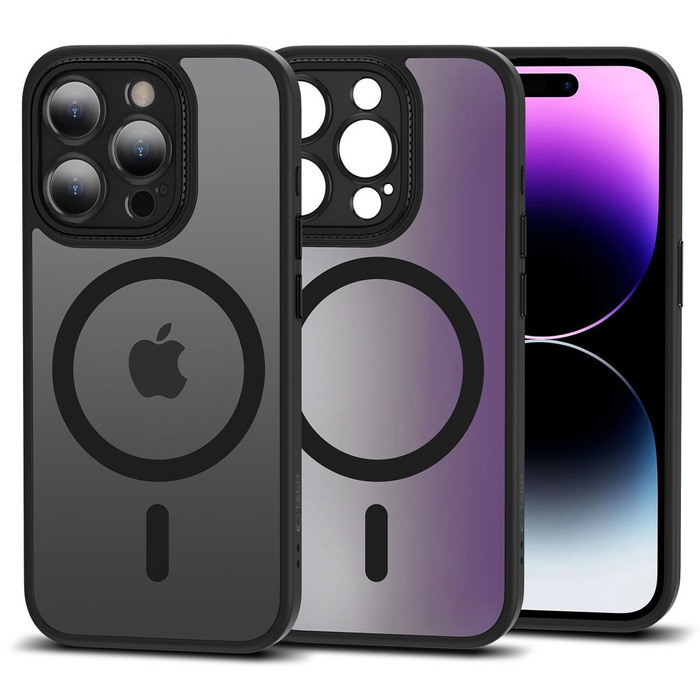 Etui Tech-protect Magmat Cam+ Magsafe iPhone 15 Pro Matte Black Case