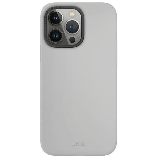 Etui UNIQ etui Lino Hue iPhone 15 Pro Max 6.7" Magclick Charging jasnoszary/chalk grey Case