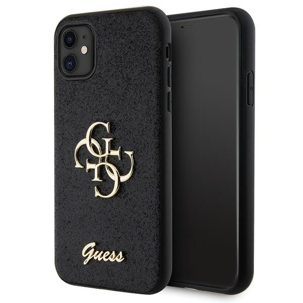 Etui Guess GUHCN61HG4SGK iPhone 11 / Xr 6.1" czarny/black hardcase Glitter Script Big 4G Case