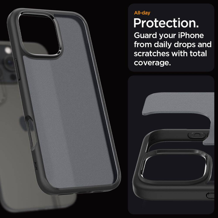 ETUI SPIGEN ULTRA HYBRID IPHONE 16 PRO FROST BLACK