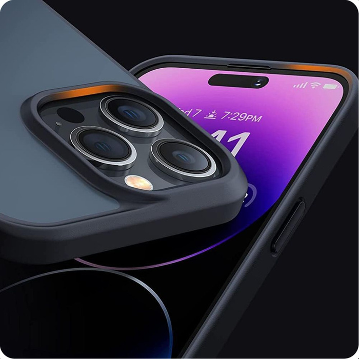 Etui Tech-protect Magmat iPhone 15 Pro Max Black/clear Case