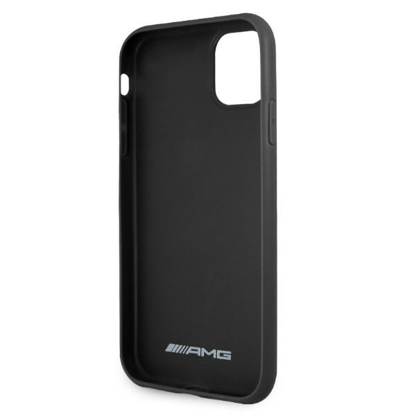 AMG AMHCN61DOLBK iPhone 11 6,1" czarny/black hardcase Leather Hot Stamped