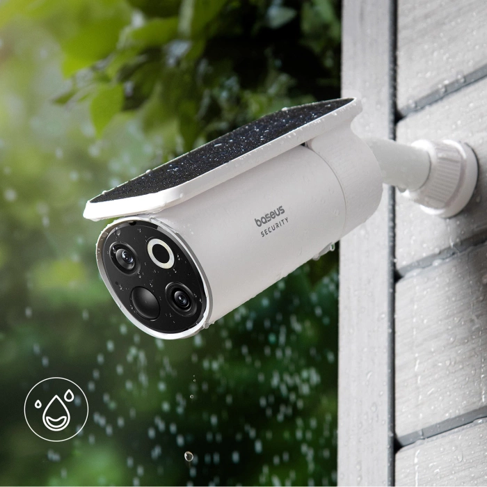 Kamera zewnętrzna Baseus S1 Pro 3K Dual (biała)