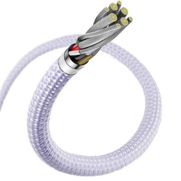 Baseus Dynamic 2 Series kabel do szybkiego ładowania USB-C - Lightning 20W 480Mb/s 2m fioletowy