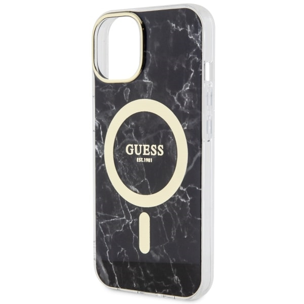 Etui Guess GUHMP14MPCUMAK iPhone 14 Plus 6.7" czarny/black hardcase Marble MagSafe Case