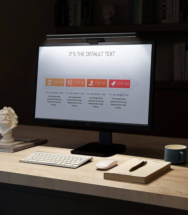 Baseus i-wok lampka LED na monitor do pulpitu oświetlenie ekranu czarny (DGIWK-B01)