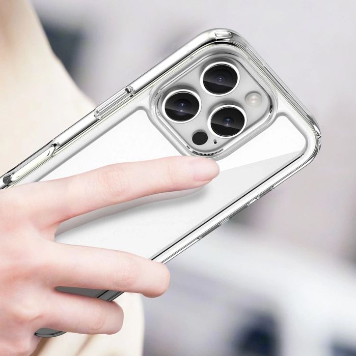 Etui Outer Space Case z żelową ramką do iPhone 16 Pro - przezroczyste