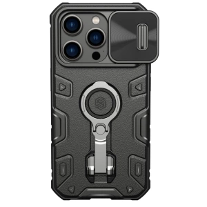 Nillkin CamShield Armor Pro Magnetic Case etui iPhone 14 Pro magnetyczny pokrowiec MagSafe z osłoną na aparat czarne