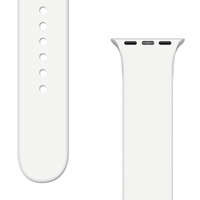 Silicone Strap APS silikonowa opaska do Watch 8 / 7 / 6 / 5 / 4 / 3 / 2 / SE (45 / 44 / 42mm) pasek bransoleta do zegarka biały