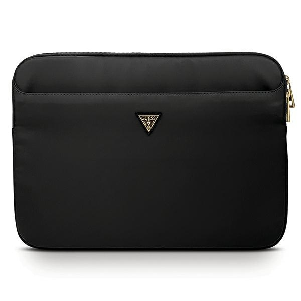 Torba GUESS Laptop 13 Sleeve Nylon Triangle Logo Czarny