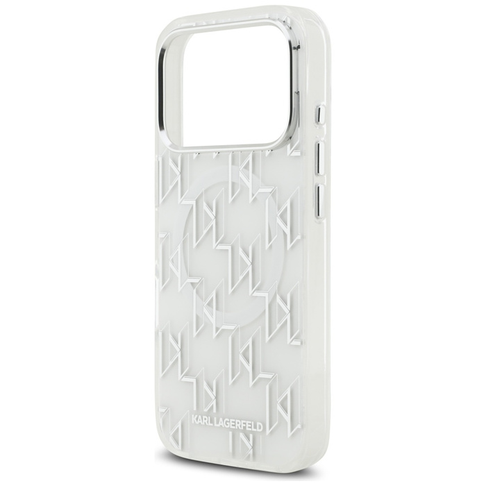 Etui Karl Lagerfeld IML KL Monogram      MagSafe do iPhone 17 Pro biały