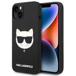 Etui KARL LAGERFELD Apple iPhone 14 Plus Silicone Choupette Head Magsafe Czarny Hardcase