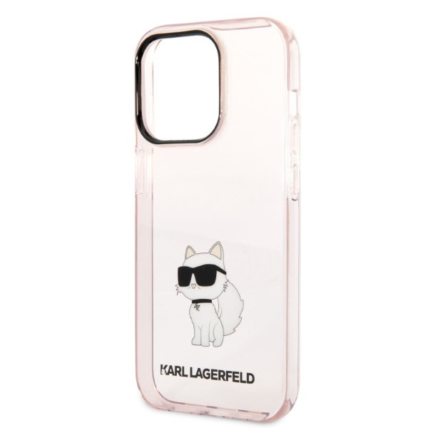 Etui KARL LAGERFELD Apple iPhone 14 Pro Ikonik Choupette Różowy Hardcase
