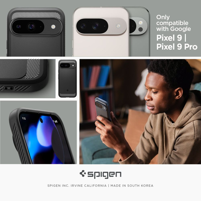 Etui SPIGEN RUGGED ARMOR GOOGLE PIXEL 9 / 9 PRO MATTE BLACK