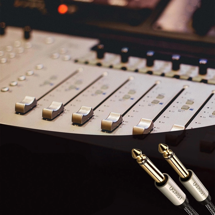 Kabel UGREEN Jack 6.35 mm AV128 2m Szary