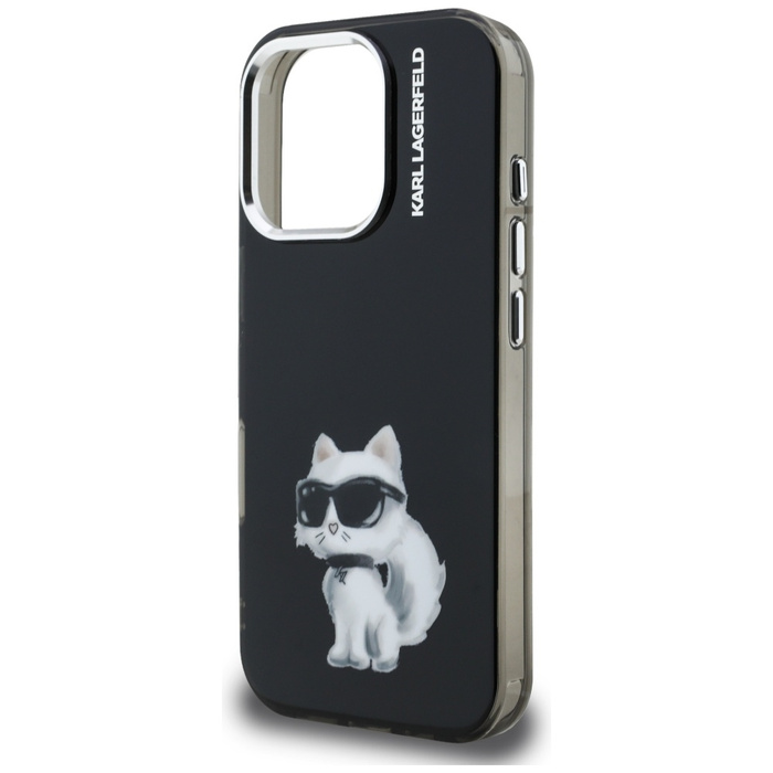 Etui Karl Lagerfeld IML Aquarelle        Choupette & Logo do iPhone 16 Pro Max czarny