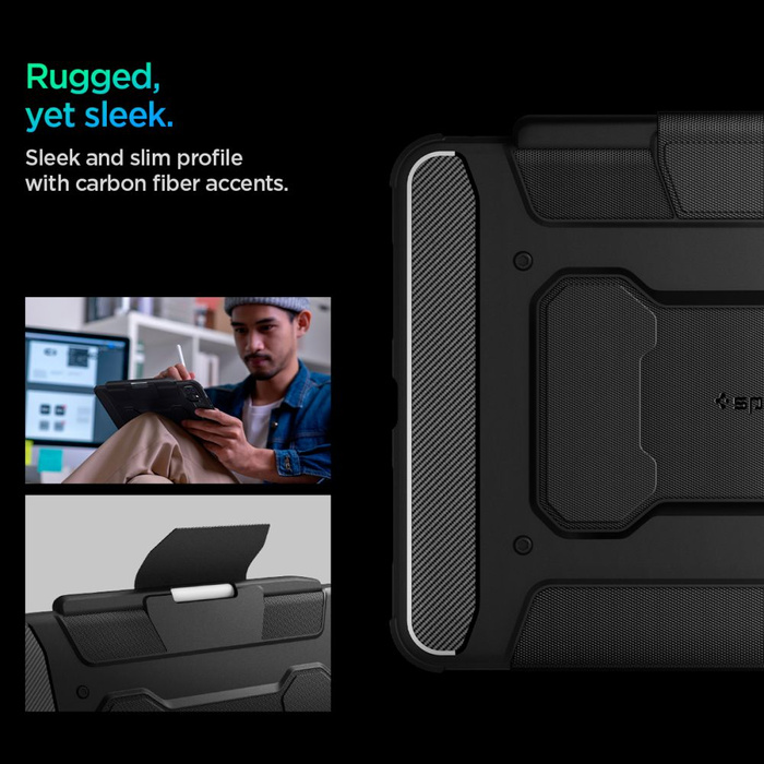 Etui Spigen Rugged Armor ”pro” iPad Pro 11 5 / 2024 Black