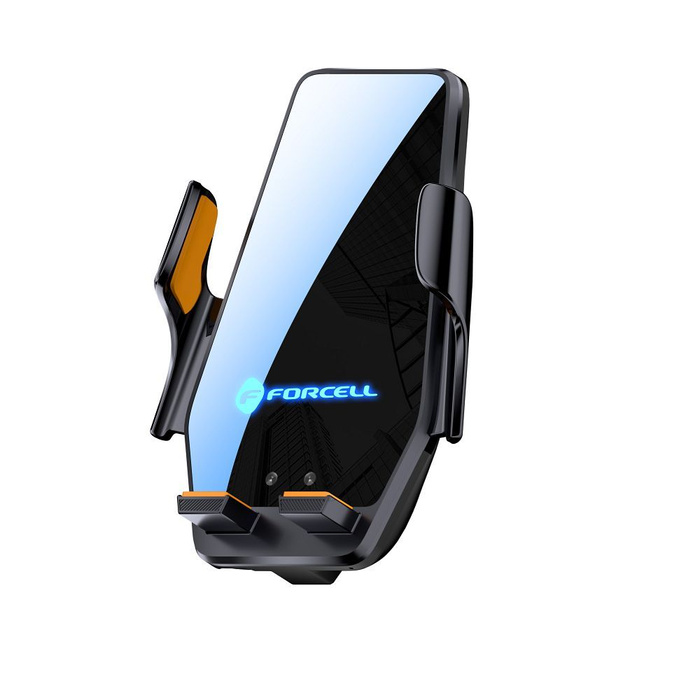 Uchwyt na telefon do samochodu indukcyjny Forcell F-Grip HS6 15W do szyby / kratki czarny