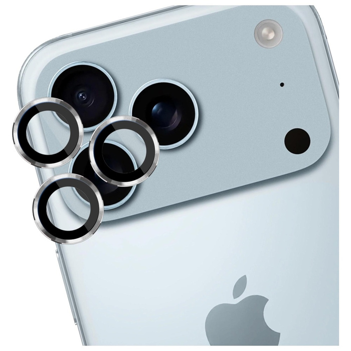 Ochrona na obiektyw aparatu 3MK iPhone 17 Pro /17 Pro Max Lens Protection Pro srebrny