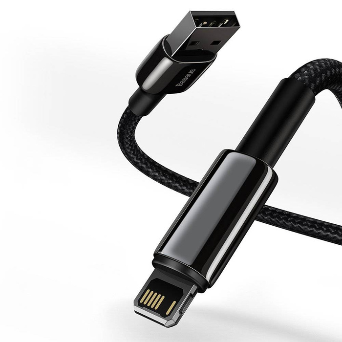 Baseus Tungsten kabel USB - Lightning 2,4 A 2 m czarny (CALWJ-A01)