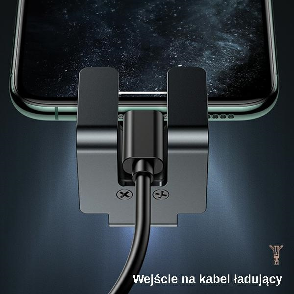 Uchwyt USAMS Do Kratki Wentylacyjnej Gravity ZJ058ZJ01 US-ZJ058 Czarny