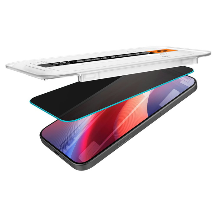 SZKŁO PRYWATYZUJĄCE SPIGEN GLAS.TR ”EZ FIT” 2-PACK IPHONE 16 PRO, 17, 17 Pro PRIVACY