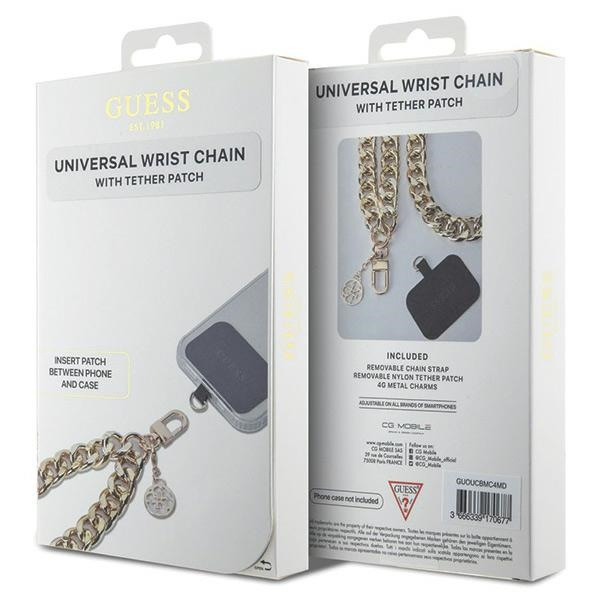 Guess GUOUCBMC4MD Universal Big Hand Strap złoty/gold 4G Charm