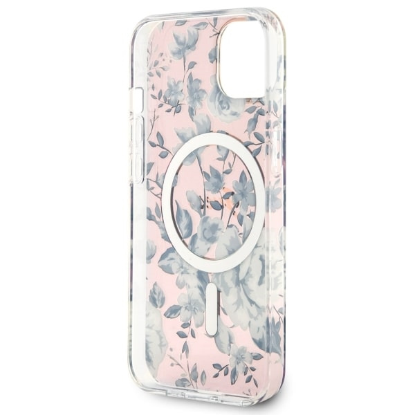 Etui Guess GUHMP14SHCFWSP iPhone 14 6.1" różowy/pink hardcase Flower MagSafe Case