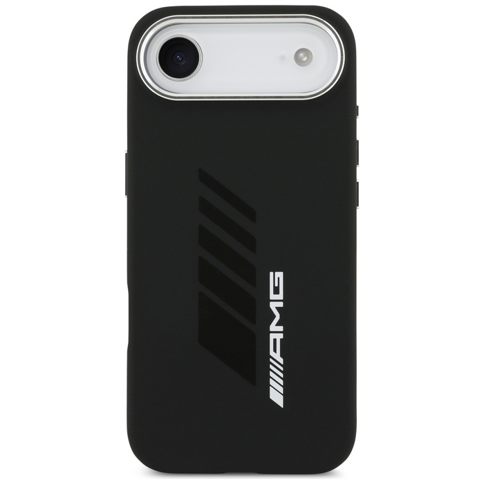 Etui AMG Silicone Oversize Rhombs        MagSafe do iPhone Air czarny